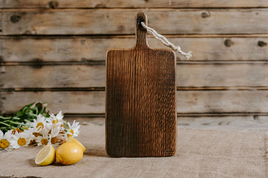 Chopping boards from vintage wine barrels